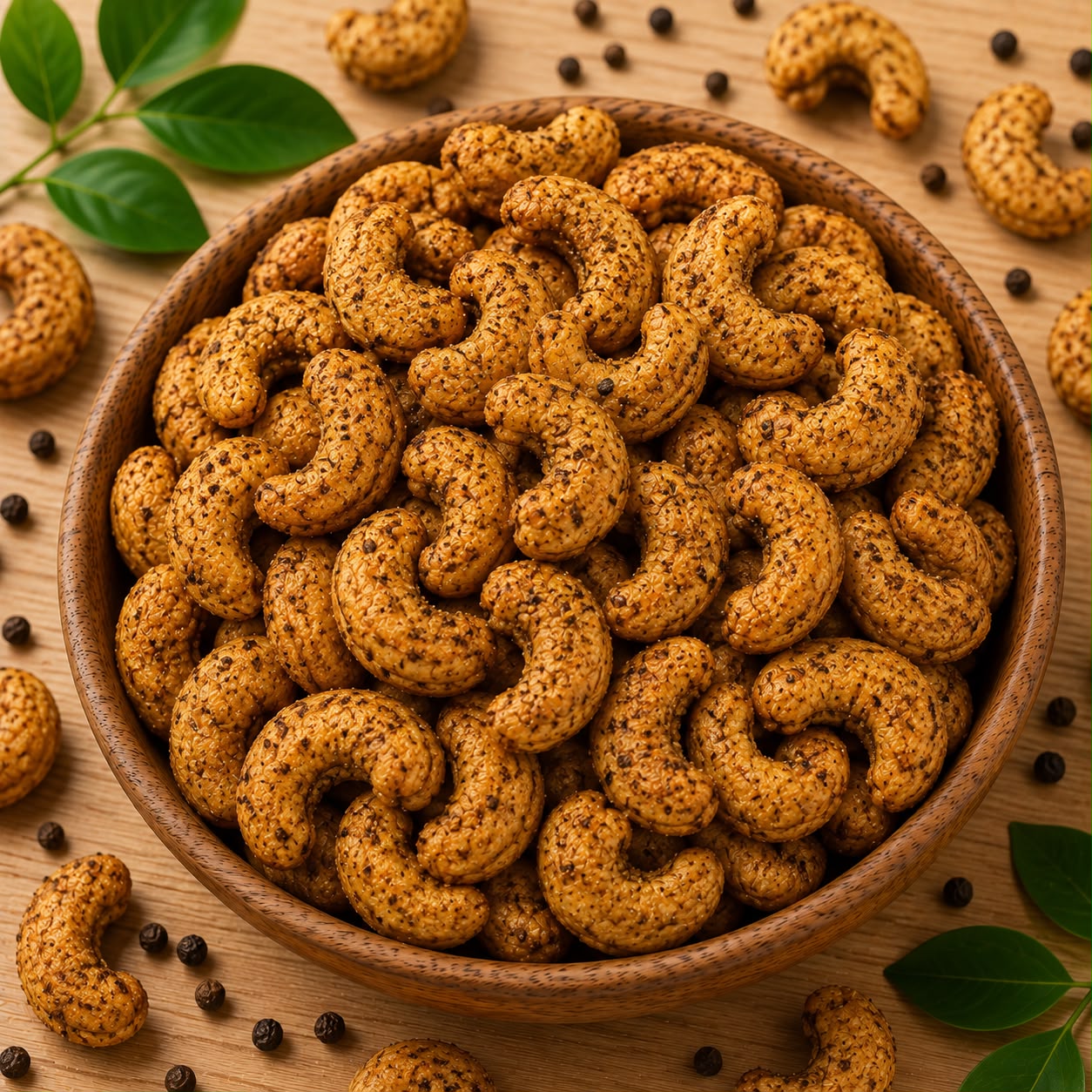 Pepper cashews